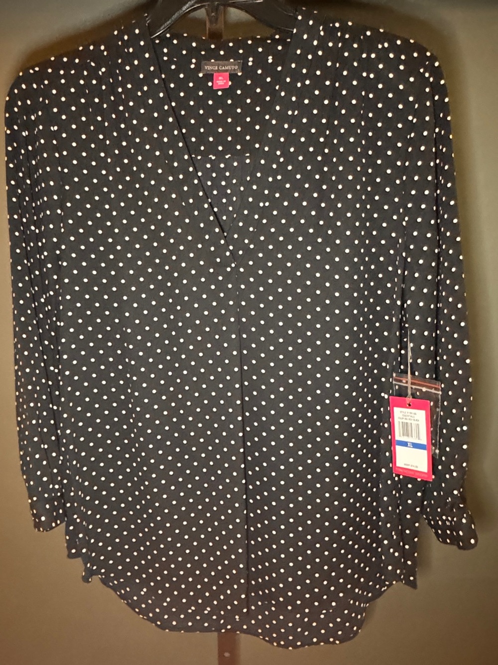 NEW Vince Camuto Polka Dot Blouse – XL – NWT